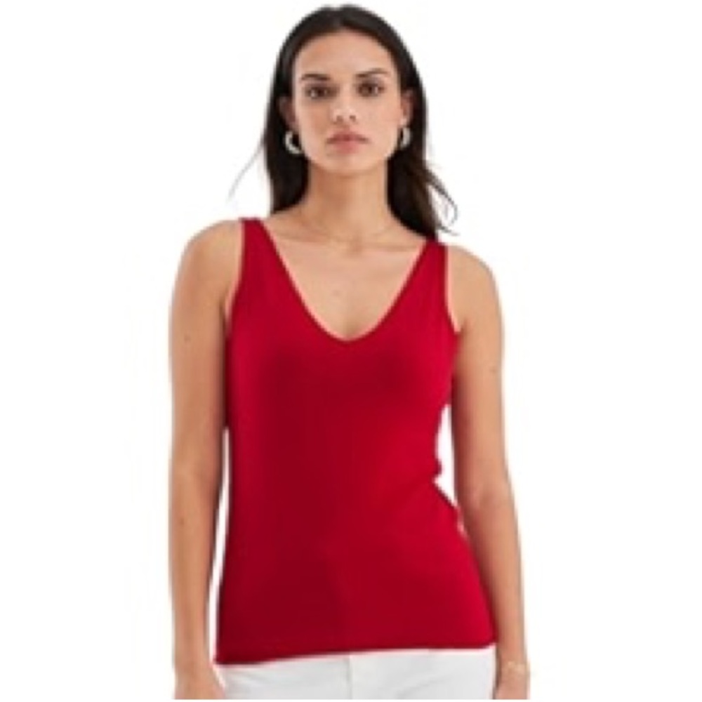William B secret inner lining V-Neck Tank Top Womens M